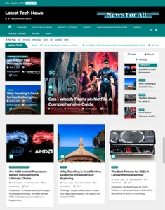 Sitio web automatizado de noticias de tecnología con tienda afiliada - alojamiento gratuito y SSL - Imagen 1 de 3