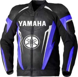 Mens Racing Motorbike Leather Jacket Motorcycle Biker Leather Jackets CE - Picture 1 of 3