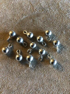 Pewter buttons 11mm ball 12 pack, for historical clothing, costume & uniforms. - Picture 1 of 3