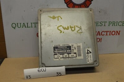 1996 Toyota Paseo AT Engine Control Unit ECU 8966116470 Module 33-V3 - Image 1 of 4