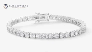 $4000 14k White Gold 2 carat Lab Grown Diamond Tennis Bracelet D-VS1 Round Cut - Picture 1 of 4