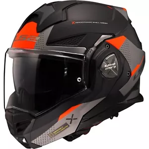 LS2 Motorcycle Helmet 3XL Advant X Oblivion FF901 Flip up Black Titanium Matte - Picture 1 of 6