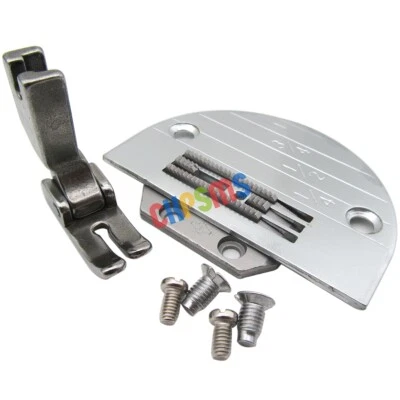 CKPSMS Needle Plate Feed Dog Presser Foot Set for Juki DDL-8700 • DDL-5550 • Consew 230