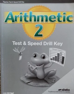2nd Grade Abeka Arithmetic 2 Teacher Test and Speed Drill Key - Picture 1 of 1