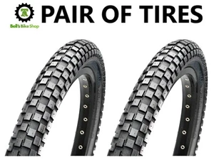 2 PACK: Maxxis Holy Roller Tire 26x2.20" Black Steel Bead MTB BMX 26" - PAIR - Picture 1 of 2