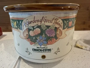 Vintage Rival Crock-ette 1 Qt Slow Cooker Crock Pot A Garden Of Good Things - Picture 1 of 14