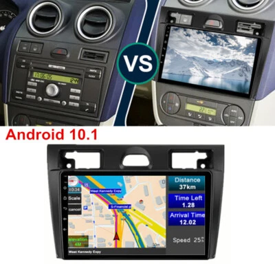 9" Android 10.1 Stereo Radio GPS Navigation For Ford Fiesta MK5 Mk VI 2002-2008 - Image 1 of 4