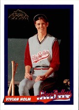 1994 Colorado Silver Bullets Coors #3 Vivan Holm Copenhagen Denmark Card