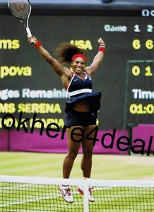 SERENA WILLIAMS Photo 4x6 Olympics 2012 Tennis Tournament Women  - Picture 1 of 1