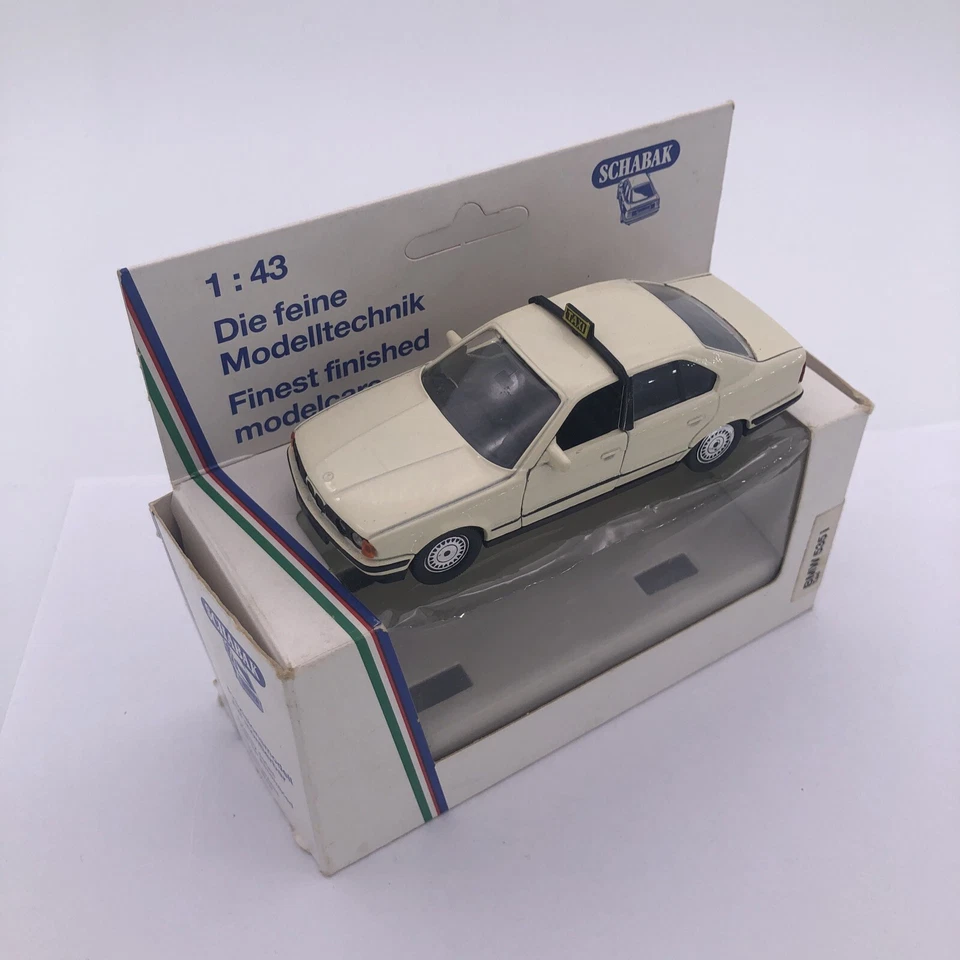 Schabak BMW 535 i Taxi - 1151 - Cream Colour 1:43 - Die Cast Scale Model Car - Image 1 of 4