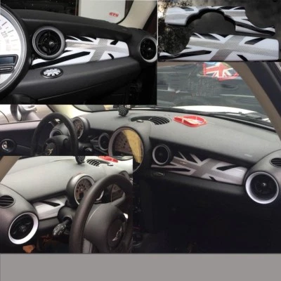 CARENADO INTERIOR CABINA UNION JACK WHITE MINI ONE COOPER R55 R56 R57 58 59  - Imagen 1 de 4