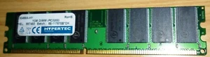 Hypertec DE468A-HY 184-pin 400MHz 1GB DIMM DDR PC3200 PC Desktop RAM Memoria x4 - Afbeelding 1 van 3