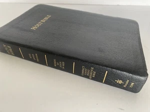 KJV Reference Bible, Compact Giant Print Thomas Nelson Black Bonded Leather 2003 - Picture 1 of 8