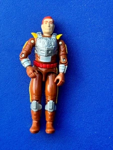 Vintage 1988 Hasbro G.I. Joe Charbroil V1 Kids Action Figure Toy Orange & Silver - Imagen 1 de 5