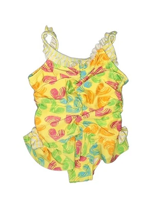 Absorba Girls Yellow One Piece Swimsuit 18 Months - Image 1 of 2