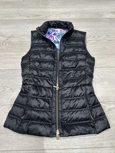 Chaleco acolchado negro para mujer Lily Pulitzer talla XXS - Imagen 1 de 3