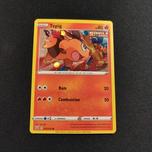 Tepig - (Cosmos Holo) 023/163  Pokemon Tcg Holo Card Near Mint  - Picture 1 of 2