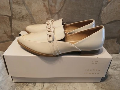 LC Lauren Conrad Women's SIZE 6 Memory Foam DEMII Loafers Bone White New Shoes - Image 1 of 4
