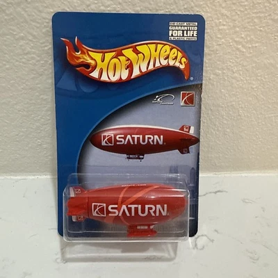 Hot Wheels Saturn Lightship Blimp 2003 Die-Cast Promo New Sealed Carded Rare - Image 1 of 2