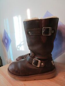 UGG Australia Kensington UK 3.5 EU 36 US 5 BROWN Leather Boots