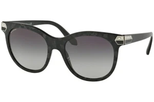 BVLGARI Women Sunglasses BV8185B 54128G Black/Grey Gradient Lens 55mm - Picture 1 of 6
