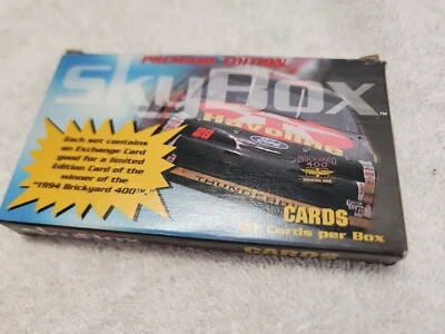 New 1994 SKYBOX PREMIERE EDITION BRICKYARD 400 NASCAR RACE 27 CARD BOXED SET - Image 1 of 3