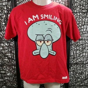 UNIVERSAL STUDIOS SPONGEBOB CAMICIA ROSSA CALAMARI GIOVANILE TAGLIA XL UNISEX - Foto 1 di 8