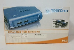 KVM Switch Kit Port USB with Cables Trendnet TK-207K - Picture 1 of 4
