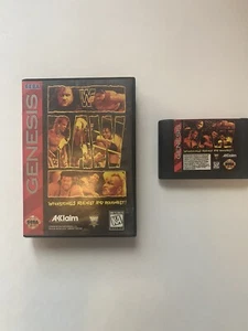 Sega Genesis WWF RAW 1994 Tested Working Game No Manual - Picture 1 of 5