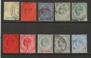Gibraltar Lot 6: Postage (King Edward VII) Scott 2024 Catalog Value $62.50 - Picture 1 of 5