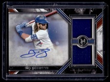 2022 Topps Museum Signature Dual Relic Bo Bichette Auto 120/299 Toronto Blue