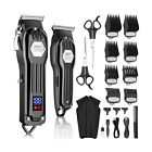 Professional Hair Clippers for Men Cordless Beard Trimmer T-Blade Zero Gapped...