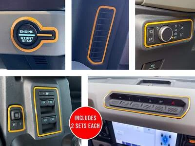 Interior Accent Color Trim Bundle Set Decals 2021+ Ford Bronco - Изображение 1 из 4
