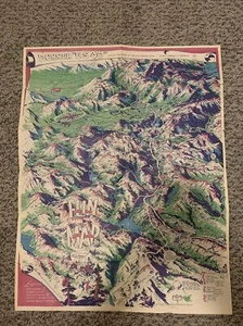 VHTF George Mathis FUN MAP DONNER US 40 VINTAGE RARE - Picture 1 of 19