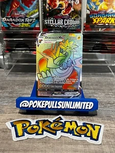 Pokemon Evolving Skies Dracozolt VMAX 210/203 Rainbow Holo Secret Rare - Picture 1 of 2