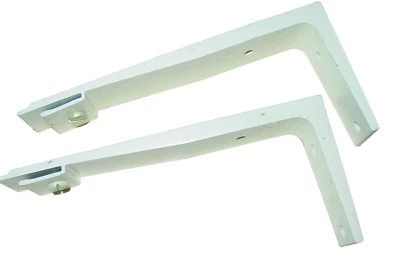 Soportes de soporte blancos para cortinas Kirsch Continental vintage EE. UU. NOS Foto 1 de 4