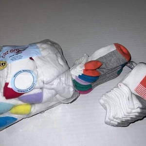 Cat & Jack Girls Socks Size S (5.5-8.5) Low Cut & Crew 20 pairs Athletic - Picture 1 of 3
