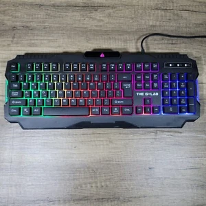 The G-Lab Wired Keyboard Keyz-120 CMD6089 Multi-Color Light - Picture 1 of 9