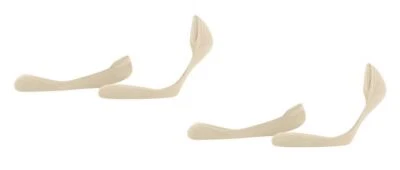 Paquete de 2 calcetines bajos lisos Esprit para mujer - crema Foto 1 de 4