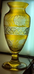 Böhmische Glasvase - Bild 1 von 7