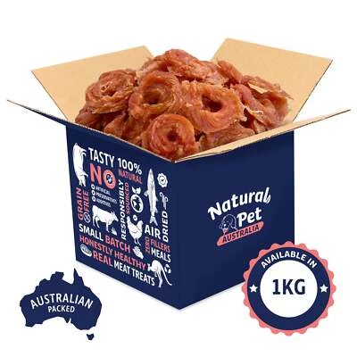 Chicken Breast Jerky Rings - 100% Natural & Healthy Dog Treats, Dog Chews Bulk  - image 1 of 4