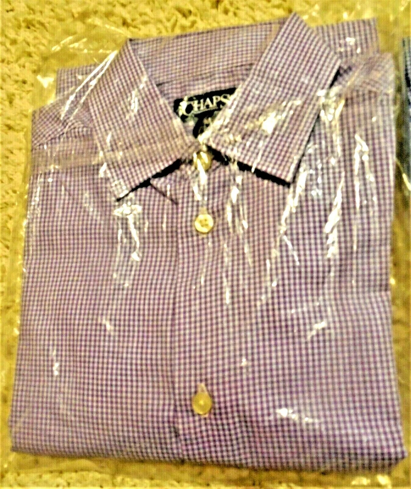 Chaps платье рубашка клетку кнопка спереди молодежи мальчиков M 10-12 легкий уход новый с Ярлыками - Изображение 1 из 1