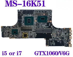 For MSI MS-16K51 MS-16K5 Laptop Motherboard i5 i7 8th Gen GTX1060/V6G - Picture 1 of 5
