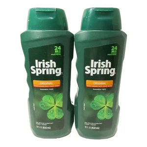 IRISH SPRING Original Moisturizing Paraben-Free 18 fl oz (2Pk Face & Body Wash) - Picture 1 of 1
