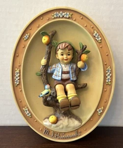 Vintage Hummel Goebel 1996 3D Apple Tree Boy Blossoms Of Childhood Plate #1034 - Picture 1 of 9