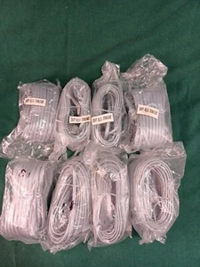 Lot Of 8 NIP 25Ft RJ11 Straight Telephone Line - Picture 1 of 3