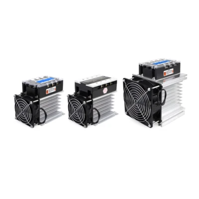 Three Phase Solid State Relay Set Industrial DC Controll AC Complete Module - Image 1 of 4