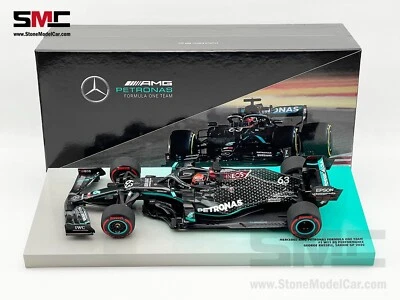 Mercedes F1 W11 #63 George Russell Sakhir GP 2020 1er punto 1:18 MINICHAMPS regalo Foto 1 de 4