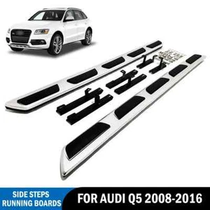 FOR AUDI Q5 2017+ SIDE STEPS RUNNING BOARDS OEM STYLE NEW STAINLESS STEEL PAIR - Picture 1 of 15