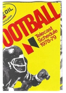 1978-79 NBC Football Telecast Schedule NFL Pennzoil TV Pocket Size Vintage Rare - Picture 1 of 3